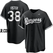 Doug Fister Men's Texas Rangers White Replica Black 2023 World Series Jersey