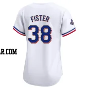 Doug Fister Women's Texas Rangers Gold Limited White 2024 Collection Jersey