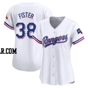 Doug Fister Women's Texas Rangers White Limited Home Jersey