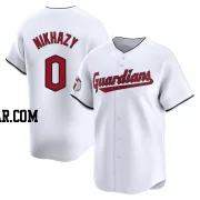 Doug Nikhazy Men's Cleveland Guardians White Limited Home Jersey