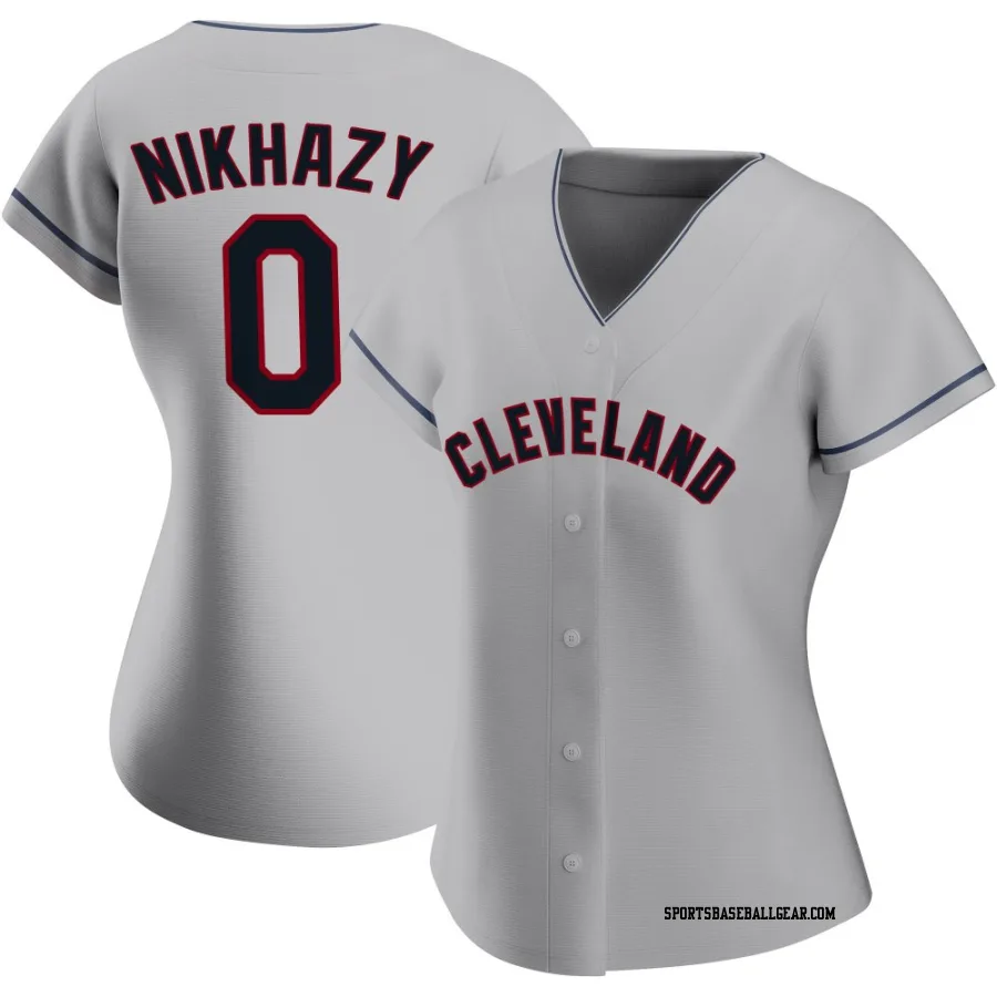 Doug Nikhazy Women's Cleveland Guardians Gray Authentic Road Jersey