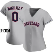 Doug Nikhazy Women's Cleveland Guardians Gray Replica Road Jersey