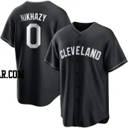 Doug Nikhazy Youth Cleveland Guardians Black/White Replica Jersey