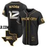 Doug Rader Men's Houston Astros Black/Gold Authentic 2023 Space City Ready 2 Reign Flex Base Jersey