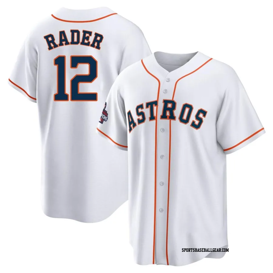 Doug Rader Men's Houston Astros White Replica 2022 World Series Champions Home Jersey