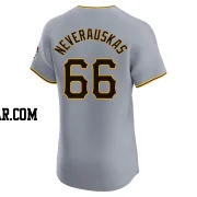 Dovydas Neverauskas Men's Pittsburgh Pirates Gray Elite Road Jersey