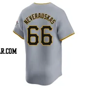 Dovydas Neverauskas Men's Pittsburgh Pirates Gray Limited Away Jersey