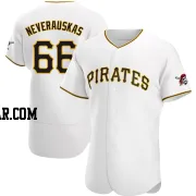 Dovydas Neverauskas Men's Pittsburgh Pirates White Authentic Home Jersey