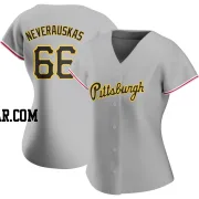 Dovydas Neverauskas Women's Pittsburgh Pirates Gray Authentic Road Jersey