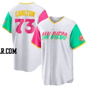 Drew Carlton Men's San Diego Padres White Replica 2022 City Connect Jersey