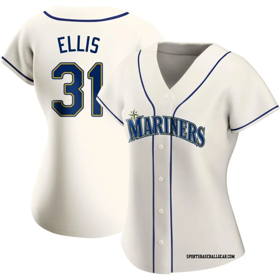 Drew Ellis Women's Seattle Mariners Cream Authentic Alternate Jersey