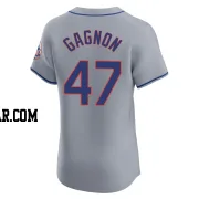 Drew Gagnon Men's New York Mets Gray Elite Road Jersey