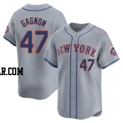 Drew Gagnon Men's New York Mets Gray Limited Away Jersey