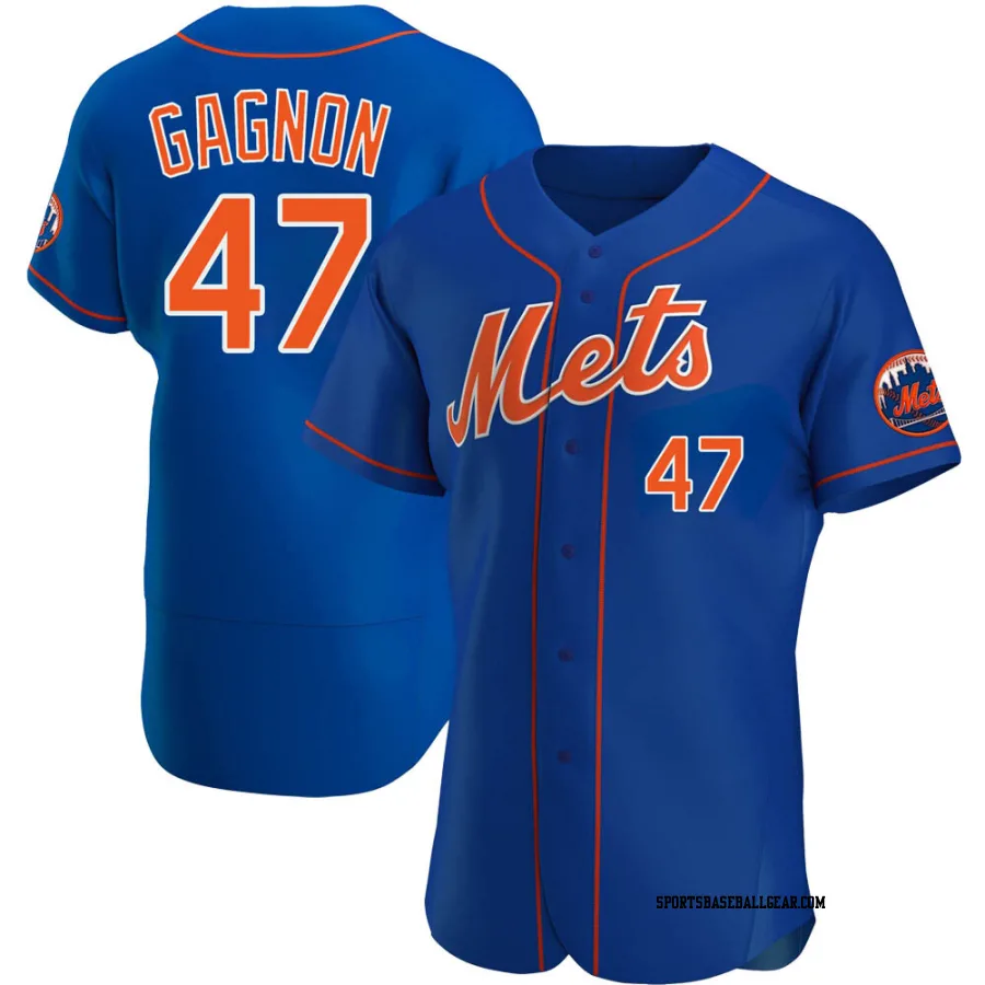 Drew Gagnon Men's New York Mets Royal Authentic Alternate Jersey