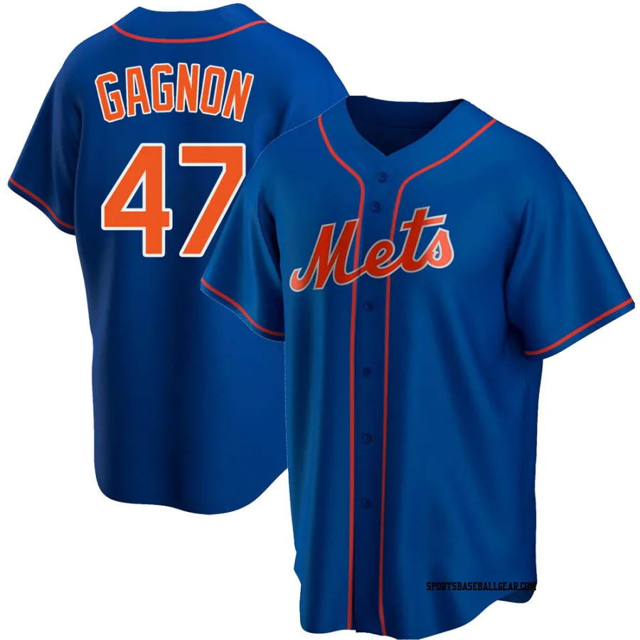 Drew Gagnon Men's New York Mets Royal Replica Alternate Jersey