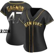 Drew Gagnon Women's New York Mets Black Golden Replica Alternate Jersey