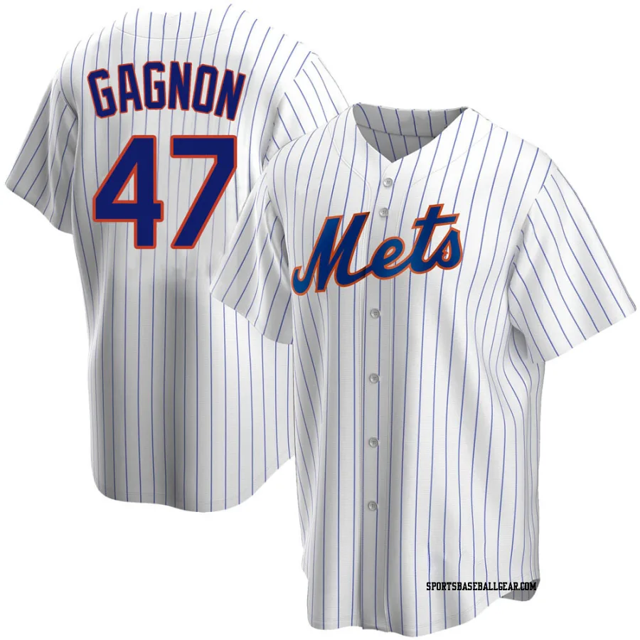 Drew Gagnon Youth New York Mets White Replica Home Jersey