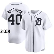 Drew Hutchison Men's Detroit Tigers White Limited Home Jersey