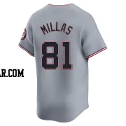 Drew Millas Men's Washington Nationals Gray Limited Road Jersey