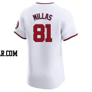 Drew Millas Men's Washington Nationals White Elite Home Jersey