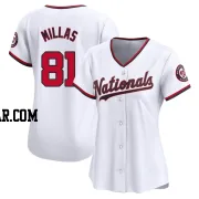 Drew Millas Women's Washington Nationals White Limited Home Jersey