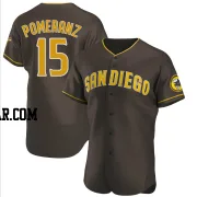 Drew Pomeranz Men's San Diego Padres Brown Authentic Road Jersey