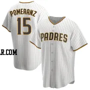 Drew Pomeranz Men's San Diego Padres White/Brown Replica Home Jersey