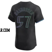 Drew Rasmussen Men's Tampa Bay Rays Charcoal Elite 2024 City Connect Jersey