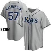 Drew Rasmussen Men's Tampa Bay Rays Gray Replica Road Jersey