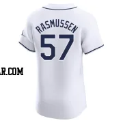 Drew Rasmussen Men's Tampa Bay Rays White Elite Home Jersey