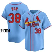 Drew Rom Men's St. Louis Cardinals Light Blue Limited Alternate Jersey