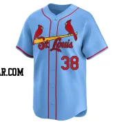 Drew Rom Men's St. Louis Cardinals Light Blue Limited Alternate Jersey