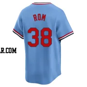 Drew Rom Men's St. Louis Cardinals Light Blue Limited Cooperstown Collection Jersey