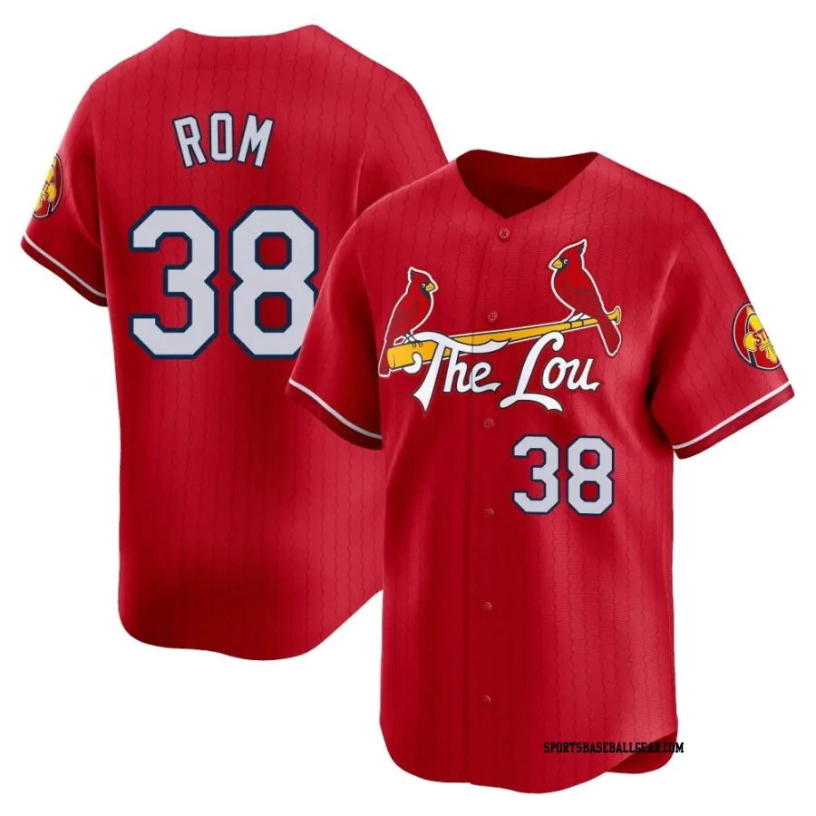 Drew Rom Men's St. Louis Cardinals Red Limited 2024 City Connect Jersey