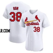 Drew Rom Men's St. Louis Cardinals White Elite Home Jersey