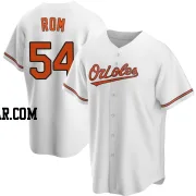 Drew Rom Youth Baltimore Orioles White Replica Home Jersey