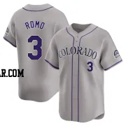 Drew Romo Men's Colorado Rockies Gray Limited Road Jersey