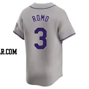 Drew Romo Men's Colorado Rockies Gray Limited Road Jersey