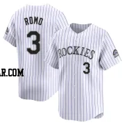 Drew Romo Men's Colorado Rockies White Limited Home Jersey