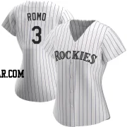 Drew Romo Women's Colorado Rockies White Authentic Home Jersey