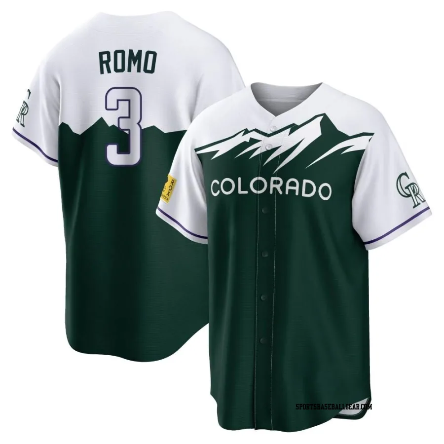 Drew Romo Youth Colorado Rockies Green Replica 2022 City Connect Jersey