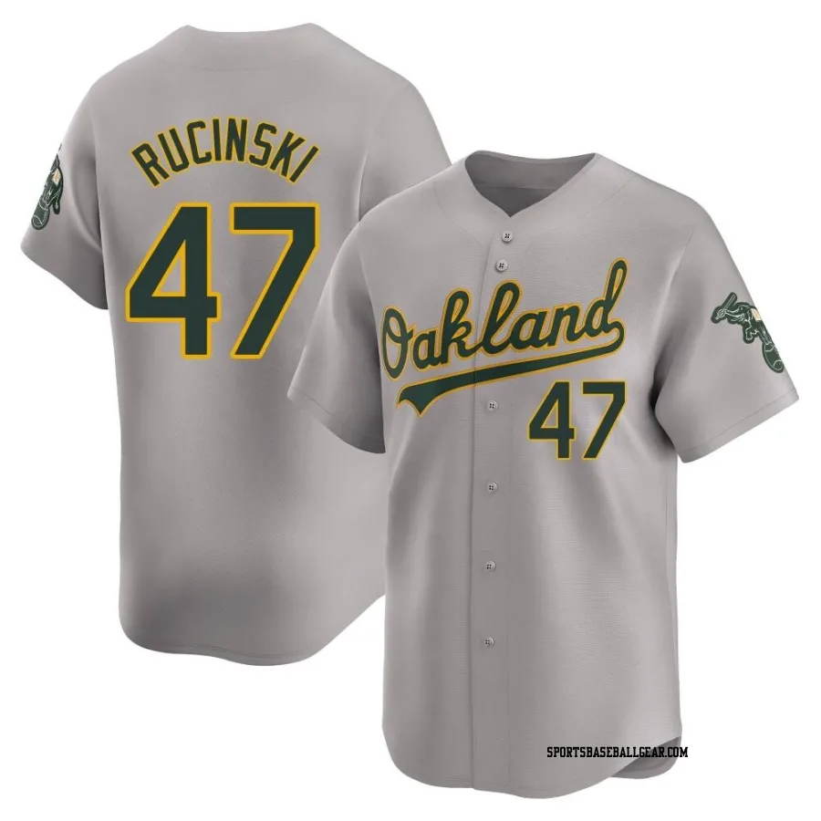 Drew Rucinski Youth Oakland Athletics Gray Limited Away Jersey