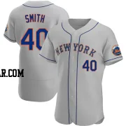 Drew Smith Men's New York Mets Gray Authentic Road Jersey