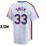 Drew Smith Men's New York Mets White Limited Cooperstown Collection Jersey