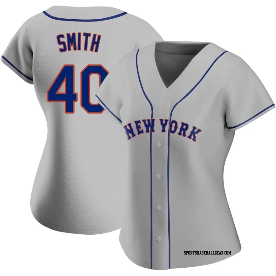 Drew Smith Women's New York Mets Gray Replica Road Jersey