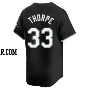 Drew Thorpe Men's Chicago White Sox Black Limited Alternate Jersey