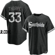 Drew Thorpe Men's Chicago White Sox Black Replica 2021 City Connect Jersey