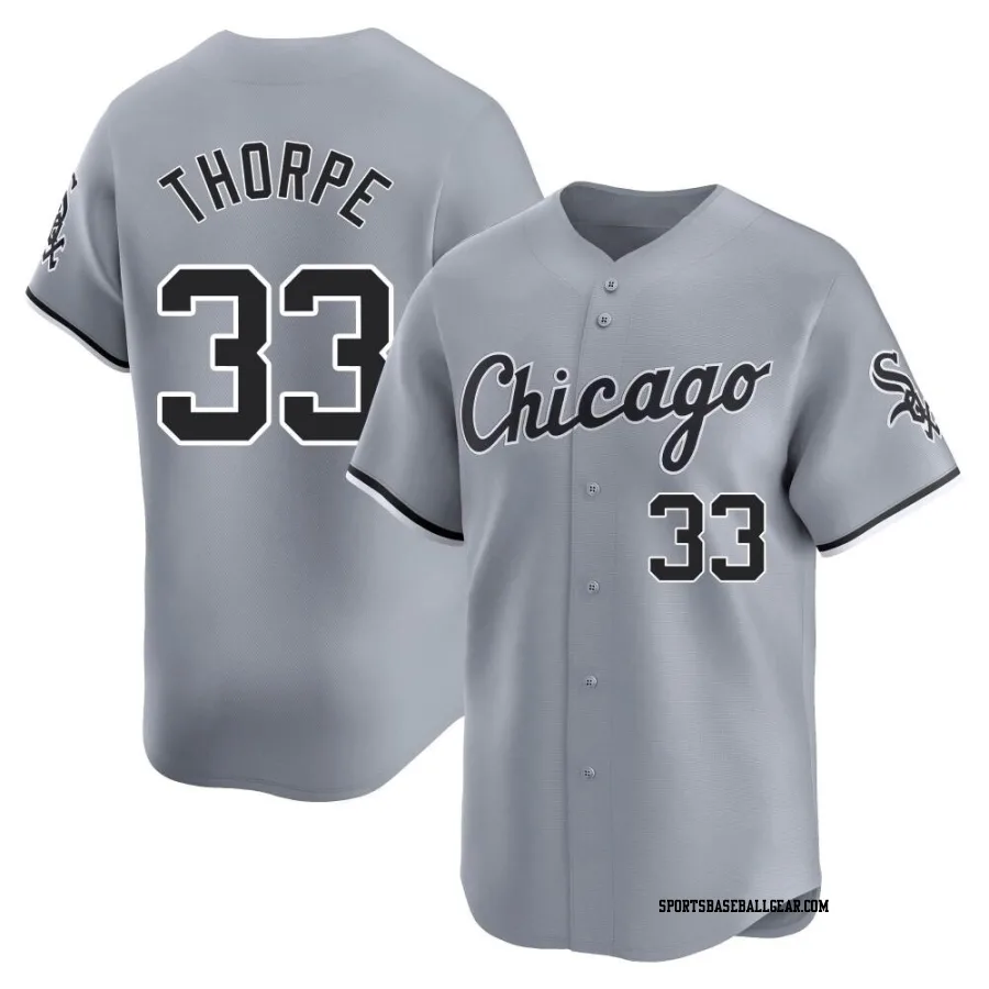 Drew Thorpe Men's Chicago White Sox Gray Limited Road Jersey