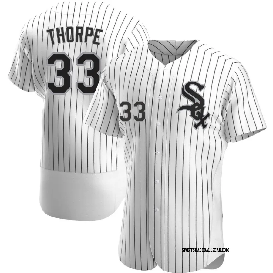 Drew Thorpe Men's Chicago White Sox White Authentic Home Jersey