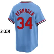 Drew VerHagen Men's St. Louis Cardinals Light Blue Limited Cooperstown Collection Jersey